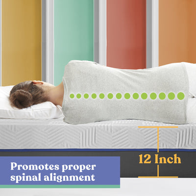 Early Bird Performance 12 Inch Gel Copper Firm Memory Foam Mattress, Twin XL