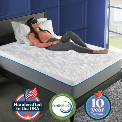 Early Bird Performance 12 Inch Gel Copper Memory Foam Mattress, California King - VMInnovations