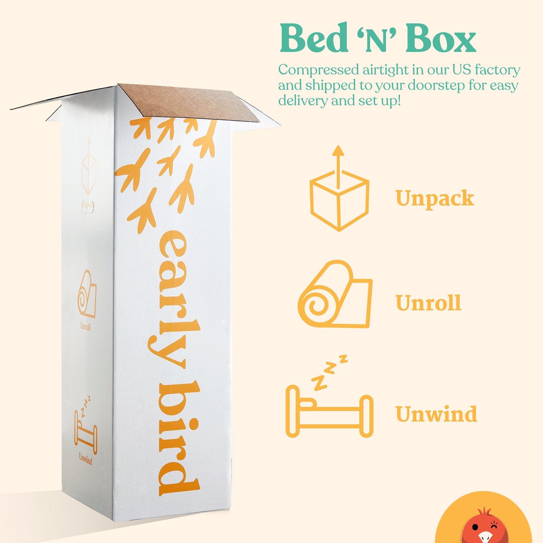 Early Bird Performance 12 Inch Gel Copper Memory Foam Mattress, California King - VMInnovations