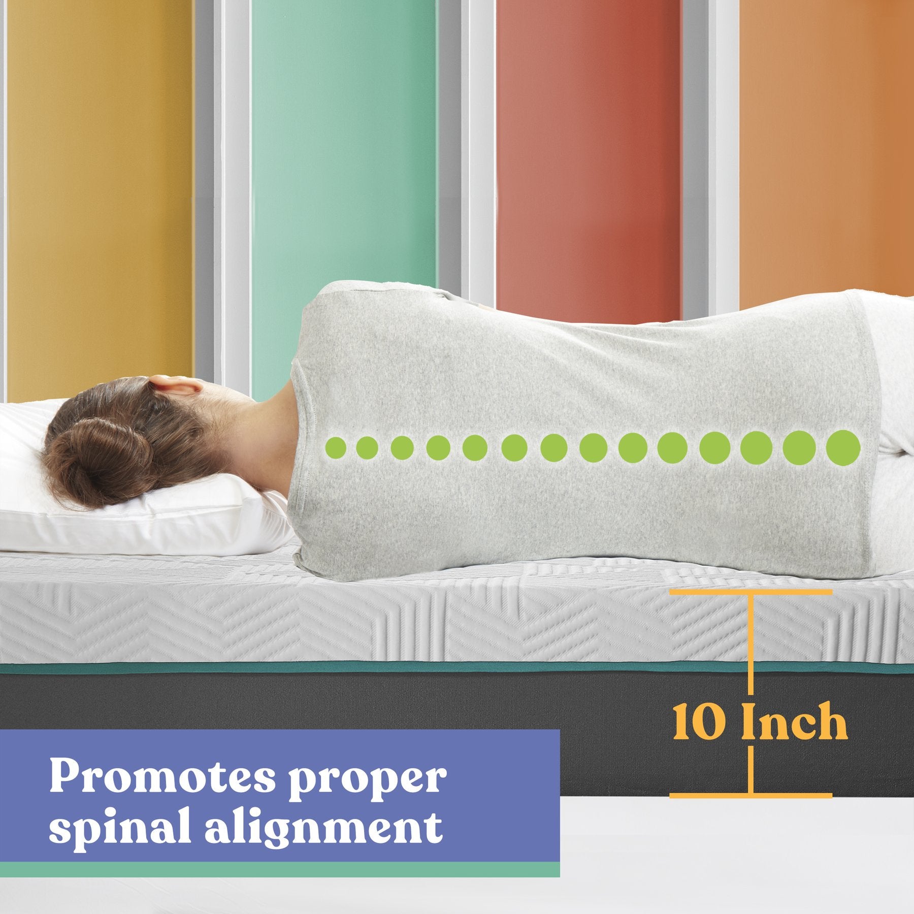 Early Bird Performance 10 Inch Hybrid Cool Gel Copper Memory Foam Mattress, Full