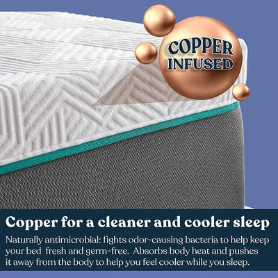 Early Bird Performance 10 Inch Hybrid Mattress w/ Cooling Copper Infusion, Queen