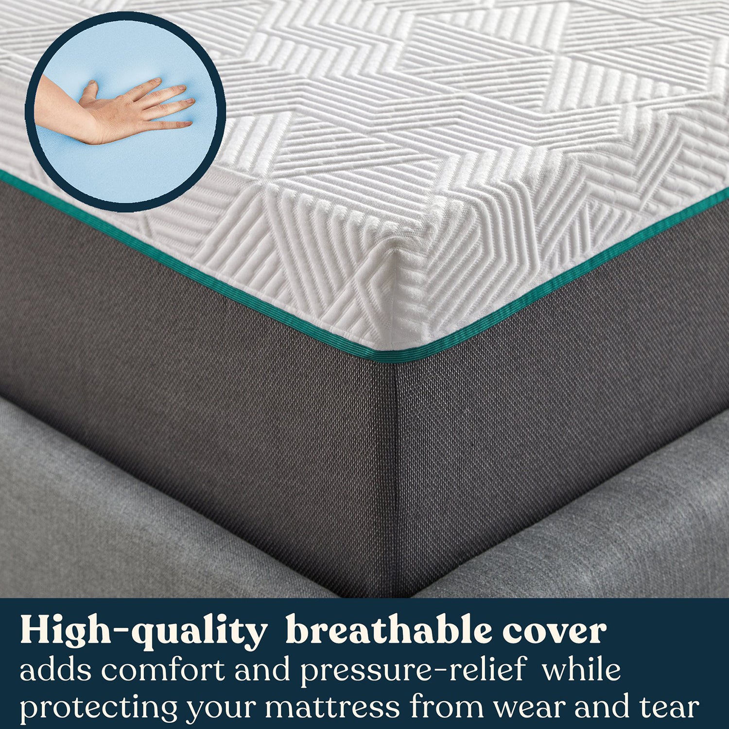 Early Bird Performance 12 Inch Hybrid Gel Copper Memory Foam Mattress, Queen