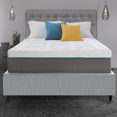 Early Bird Performance 12 Inch Hybrid Gel Copper Memory Foam Mattress, Queen