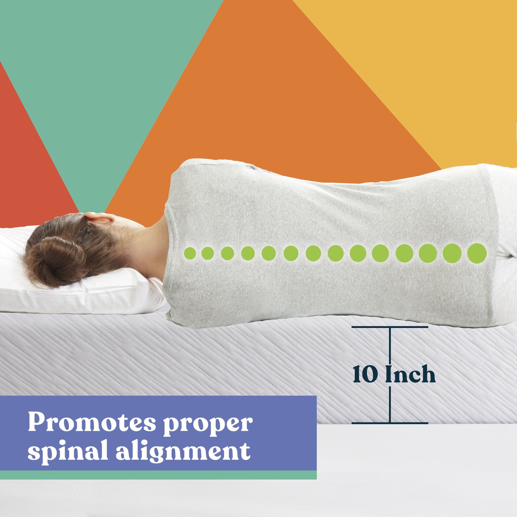 Early Bird Essential 10in Dual Layer Gel Memory Foam Mattress, California King