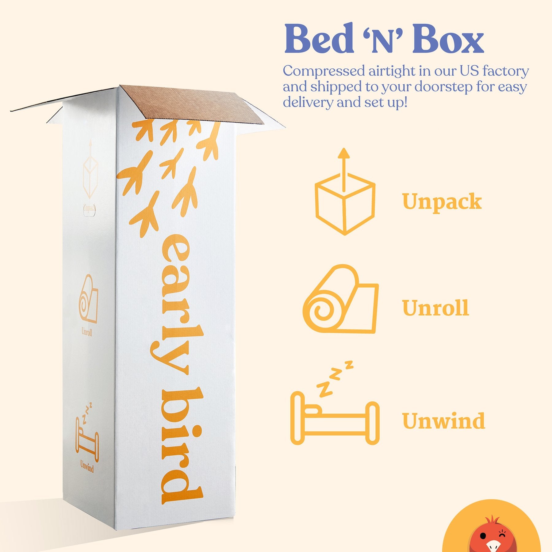 Early Bird Essential 10in Dual Layer Gel Memory Foam Mattress, California King