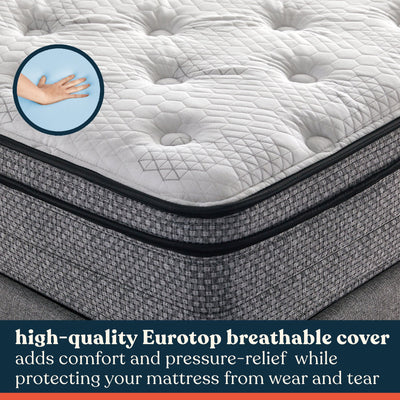 Early Bird Fusion 12 Inch Hybrid Cool Gel Support Memory Foam Mattress, Twin XL