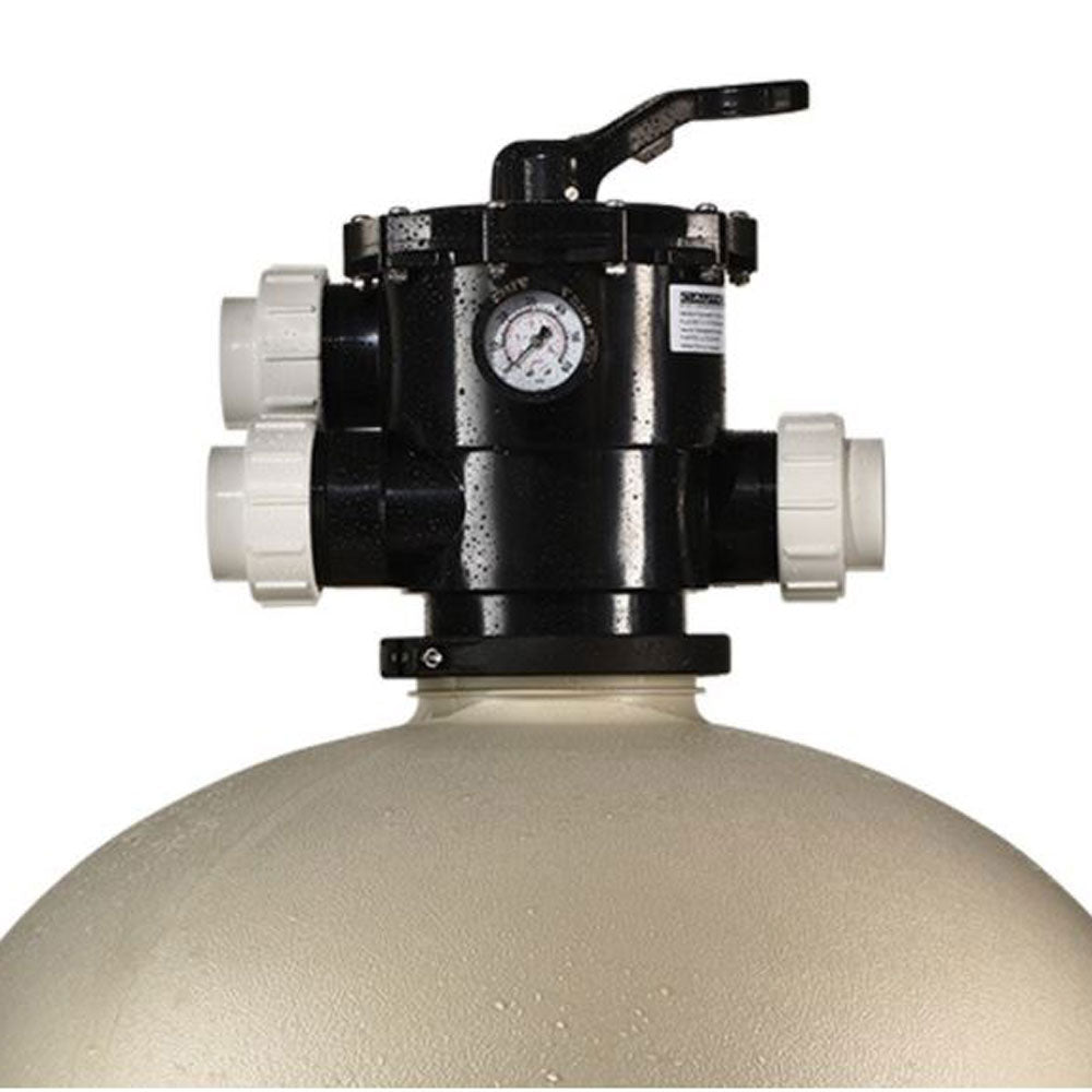 Pentair EC-145333 Sand Dollar Top Mount Clamp Style Multiport Valve Pool Filter - VMInnovations