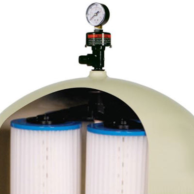 Pentair 188593 160GPM 80 Sq Ft Quad DE Cartridge Pool Filter Tank (For Parts)