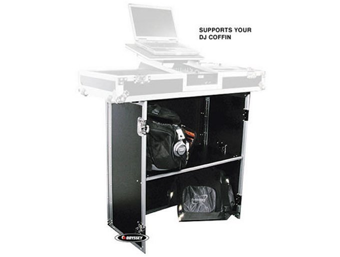 Odyssey Flight Zone 33 x 36 x 18.5 Deluxe Foldout DJ Stand for Coffins(Open Box) - VMInnovations