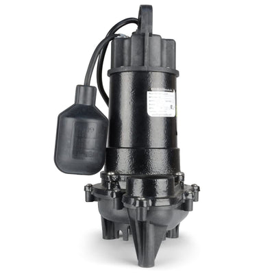 Eco-Flo Heavy Duty Cast Iron Sump Pump with Wide Angle Switch, Black (For Parts)