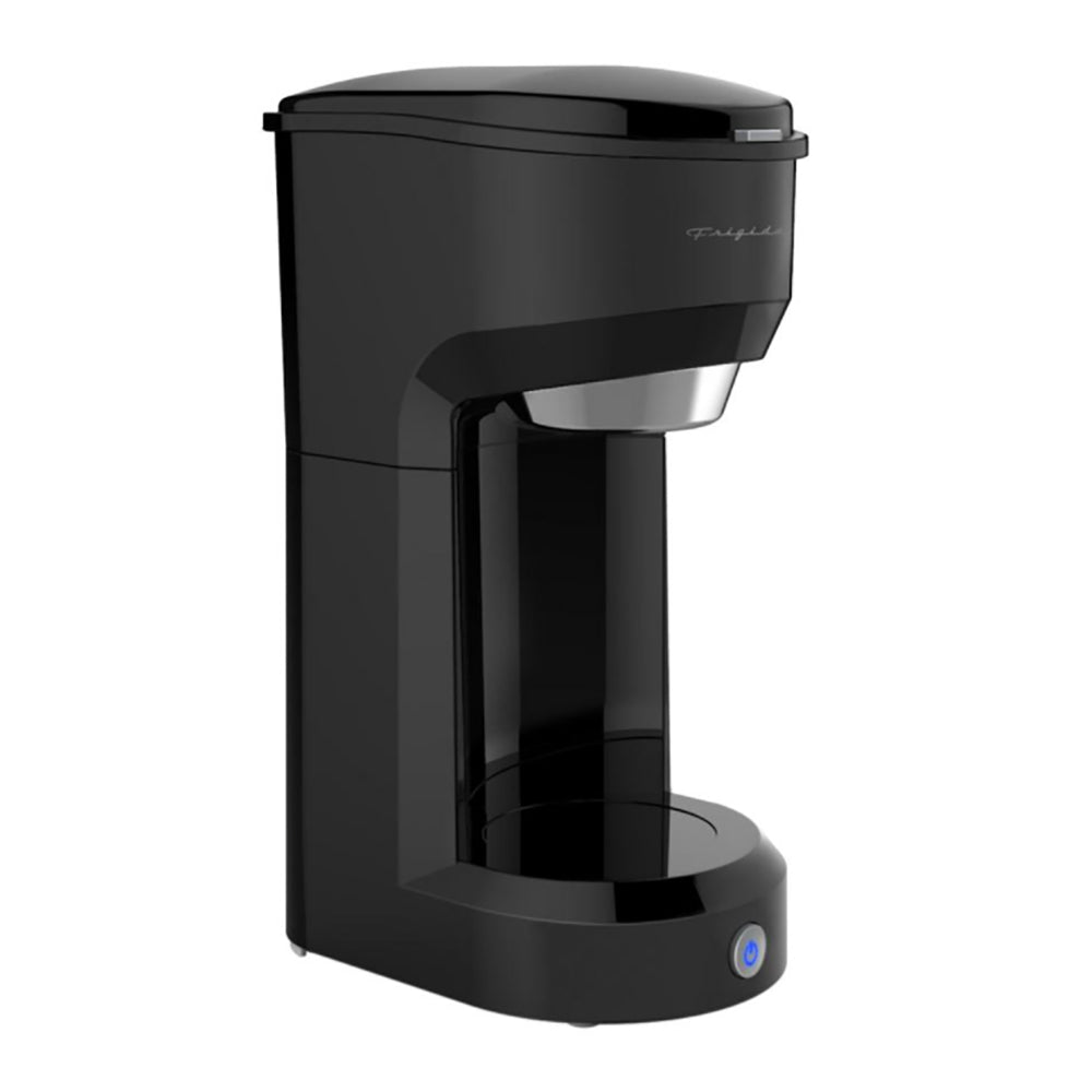 Frigidaire ECMK088 Retro 1 Cup Single Serve Coffee Maker with Brew Basket, Black