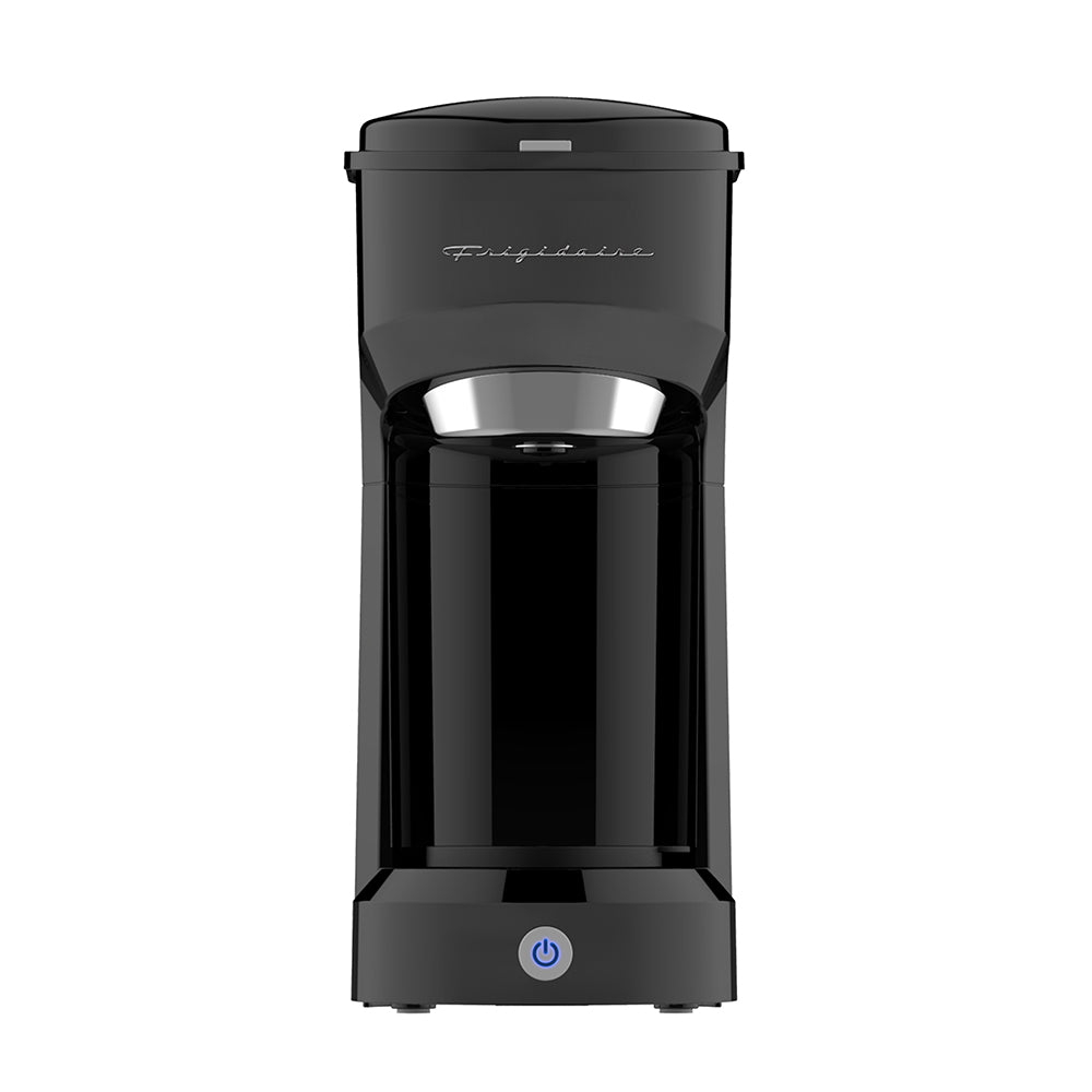 Frigidaire ECMK088 Retro 1 Cup Single Serve Coffee Maker with Brew Basket, Black