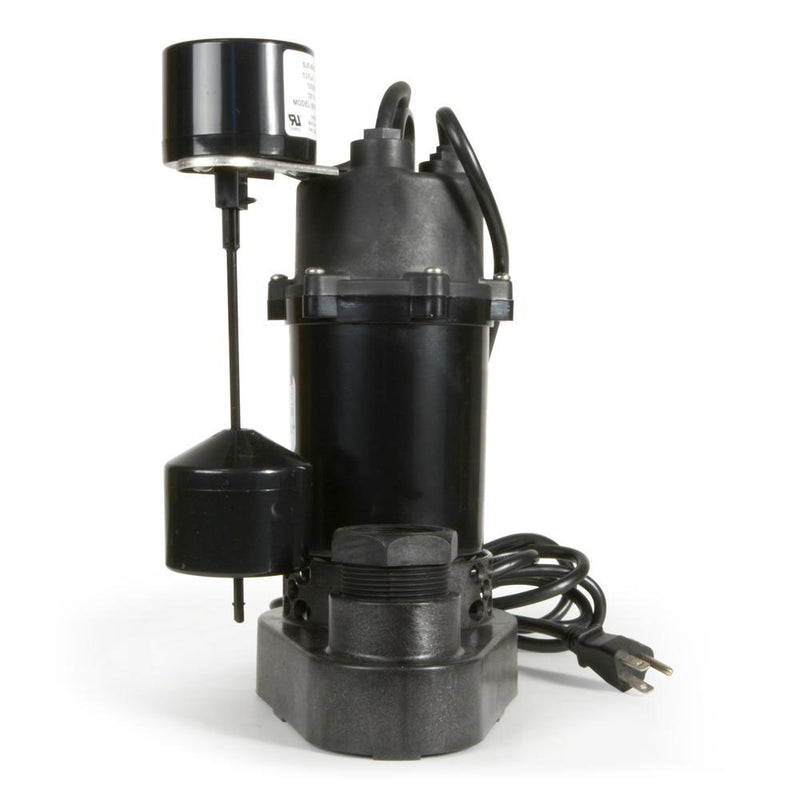 Eco-Flo 3600 GPH Thermoplastic & Aluminum Sump Pump & Float Switch (For Parts)