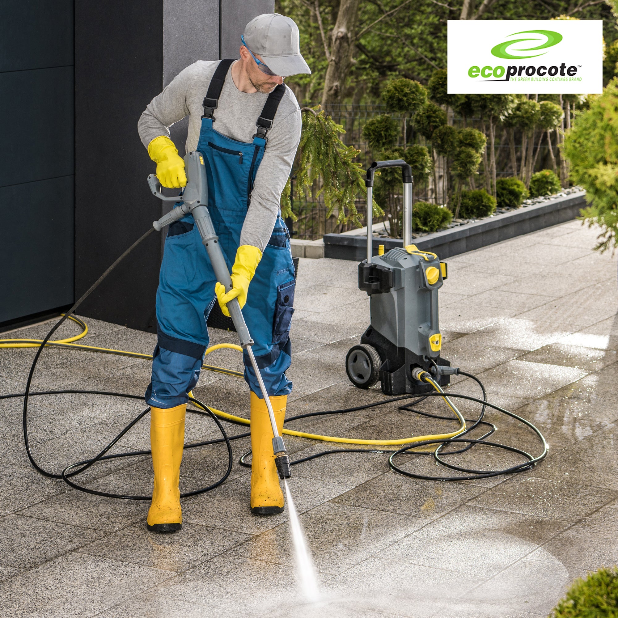 EcoProCote Eco-Etch Pro Concrete Etcher and Cleaner for Optimum Porosity, 1 Gal