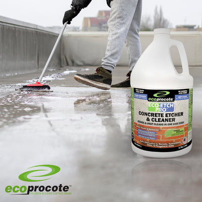 EcoProCote Eco-Etch Pro Concrete Etcher and Cleaner for Optimum Porosity, 1 Gal