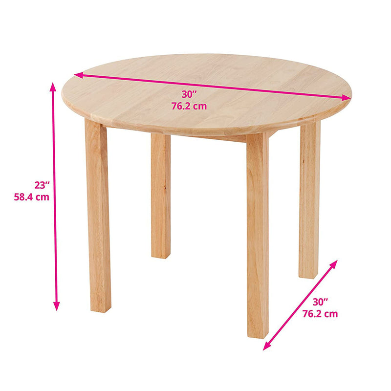 ECR4Kids 30 Inch Wood Kids All Purpose Workbench Play Table, Natural Finish