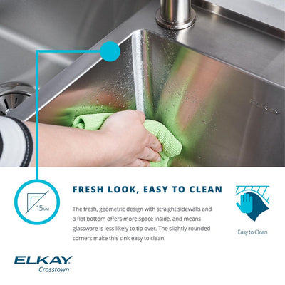 Elkay Crosstown 25.5" Rectangular Undermount Single Bowl Kitchen Sink (Open Box)