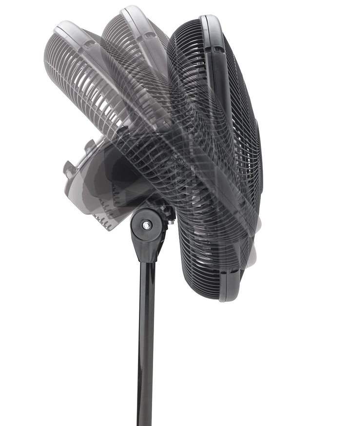 Lasko 16 Inch Oscillating 3 Speed Adjustable Tilting Stand Fan, Black (Open Box)