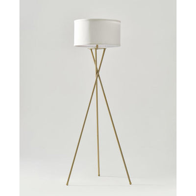 Brightech Jaxon Floor Lamp Standing Light with LED Light Bulb, Brass (Used)