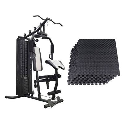 Everyday Essentials Home Gym Bench Strength Workout Station and Exercise Mat