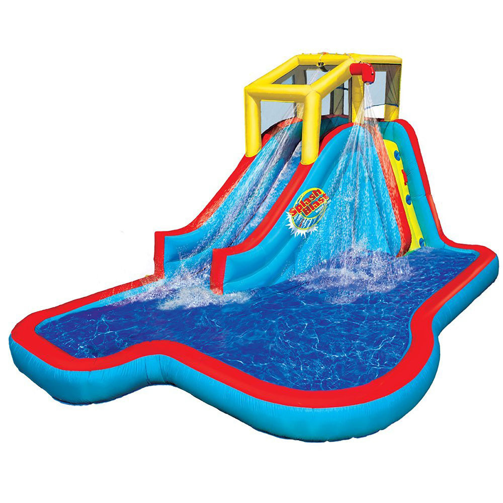 Banzai Slide N Soak Splash Park Inflatable Outdoor Kids Play Center (2 Pack) - VMInnovations