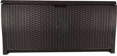 Suncast 195 Gallon Resin Wicker Storage & Suncast 99 Gallon Resin Wicker Storage