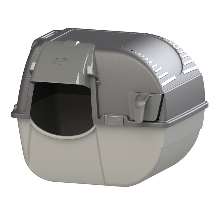 Omega Paw EZ-RA15-1 Elite Roll 'N Clean Self Cleaning Litter Box, Regular, Gray