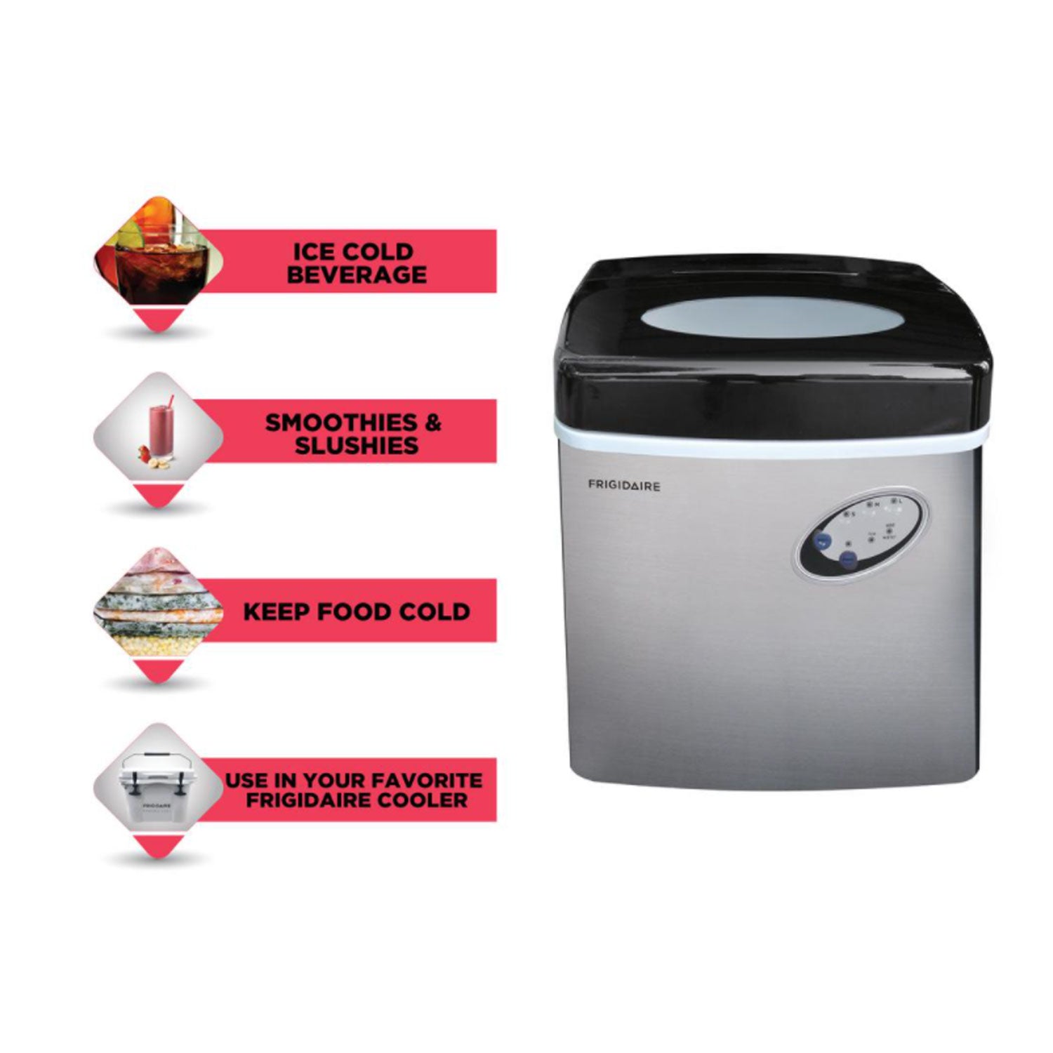 Frigidaire Extra Large Kitchen Countertop Ice Cube Maker Machine (For Parts)