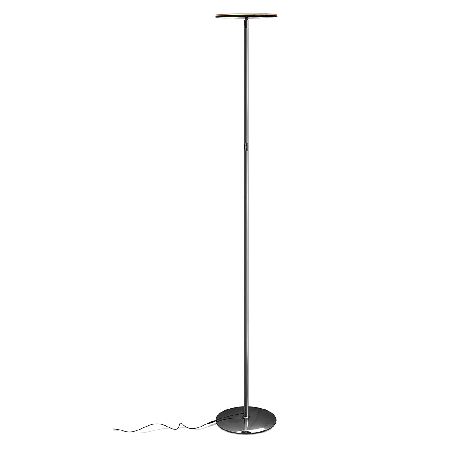 Brightech Sky LED Torchiere Super Bright Floor Lamp, Gun Metal Black (For Parts)