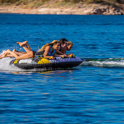 Rave Sports Mass Frantic 4 Rider Inflatable Float Towable Boat Tube (2 Pack) - VMInnovations