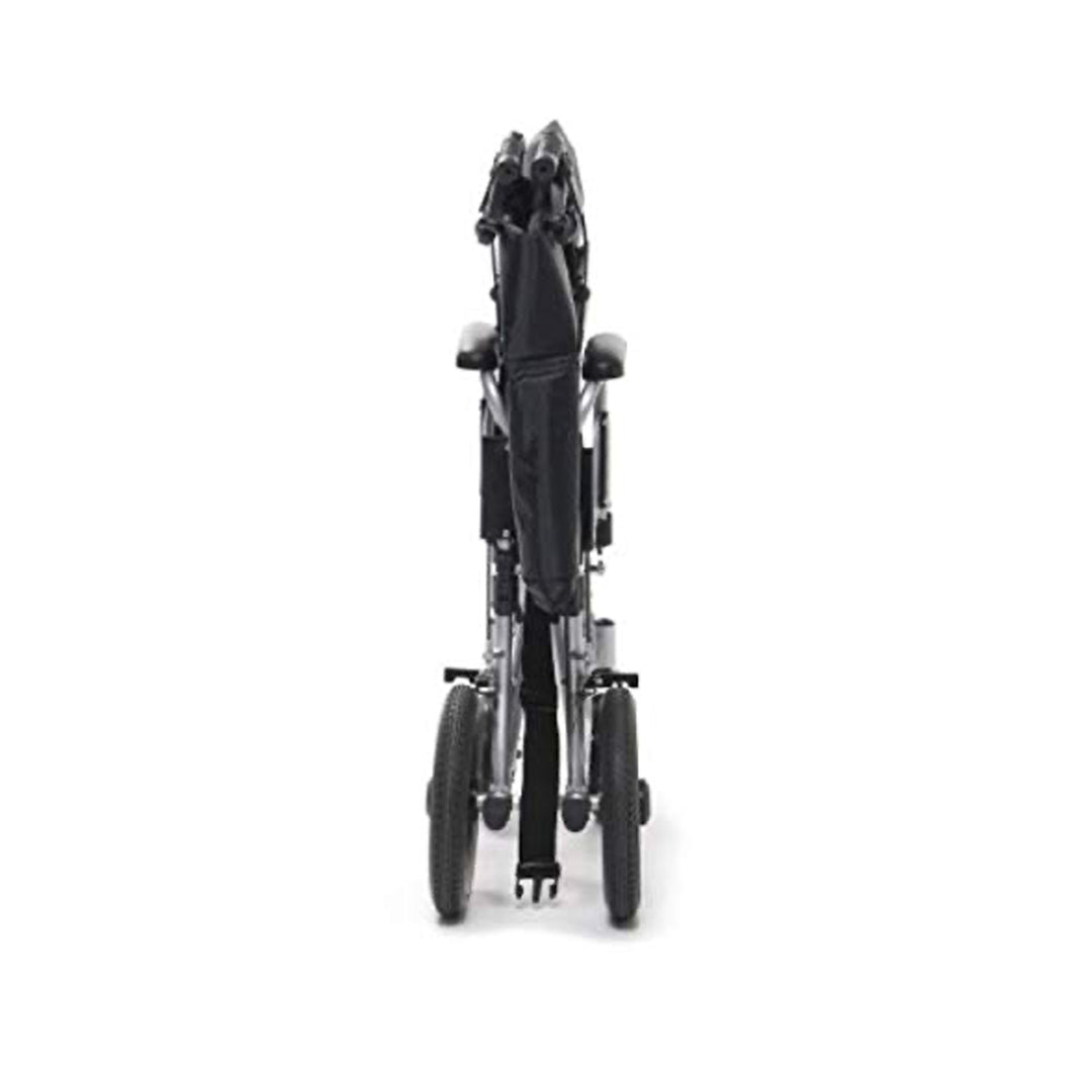 Graham Field Aluminum 24 Inch Durable Bariatric Transportation Wheelchair, Black - VMInnovations