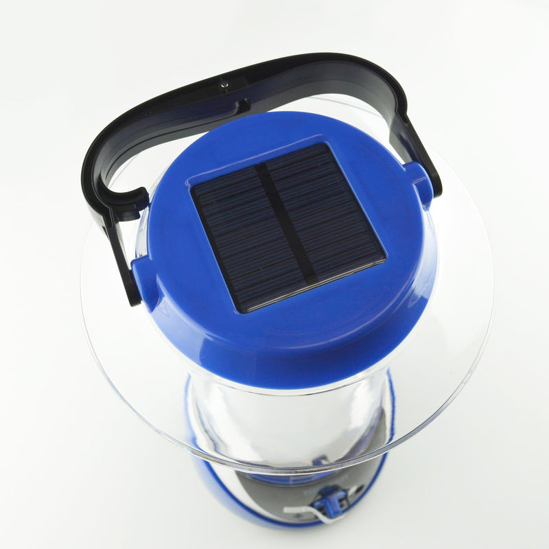 AudioPipe Ludger Power Light Solar Rechargeable Emergency Light, Blue (Open Box)