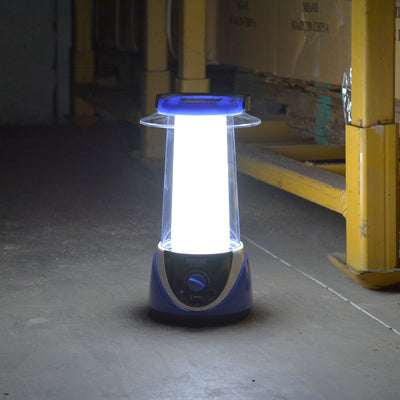 AudioPipe Ludger Power Light Solar Rechargeable Emergency Light, Blue (Open Box)