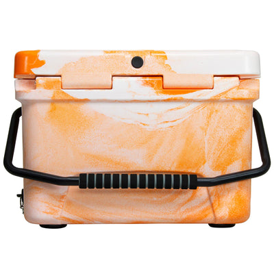 Elkton Outdoors Heavy Duty Portable 20 Quart Insulated Cooler, Orange