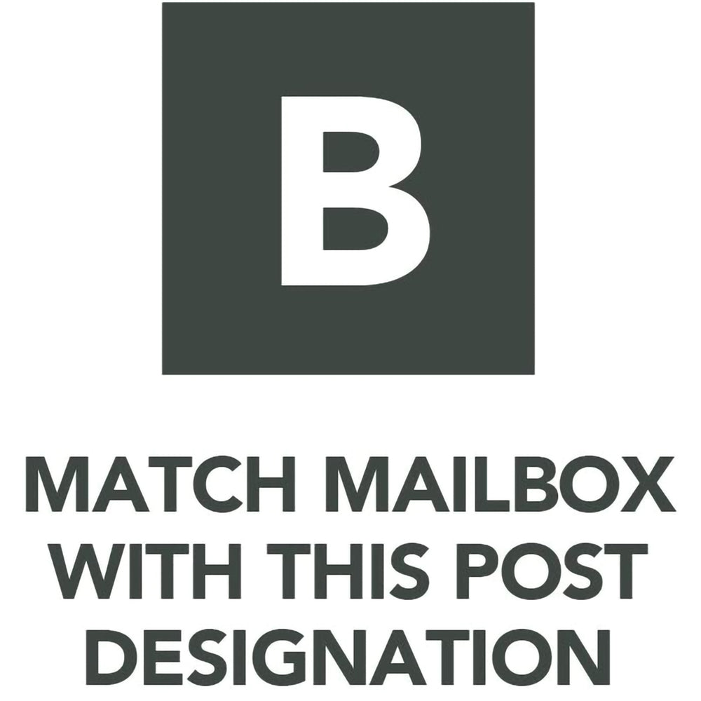 Gibraltar Mailboxes Edwards Steel Large Post Mount Mailbox, Bronze (Damaged)
