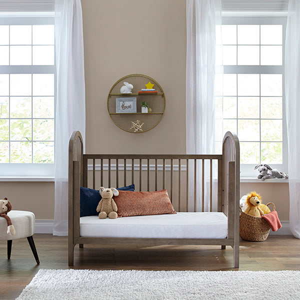 Sealy Baby 2 Stage Infant Crib Hybrid Mattress Plus Toddler Bed Fit, OptiCool