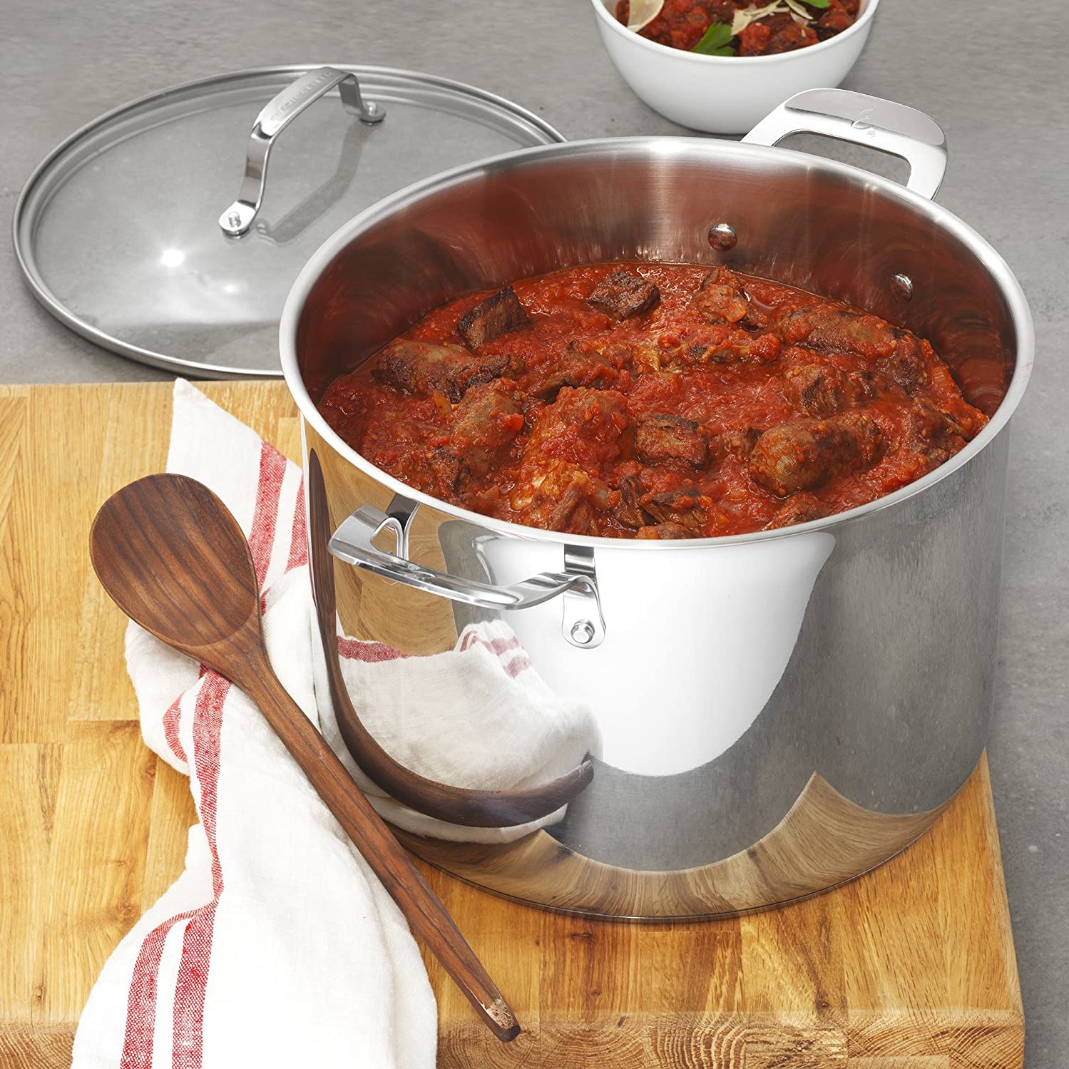 Emeril Lagasse Stainless Steel 12 Quart Dishwasher Safe Stock Pot (Open Box)