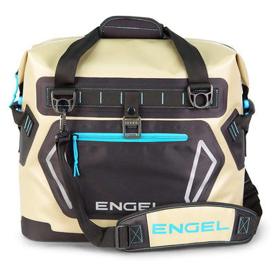 Engel Waterproof Soft-Sided Cooler Bag with Adjustable Strap, Blue (Open Box)