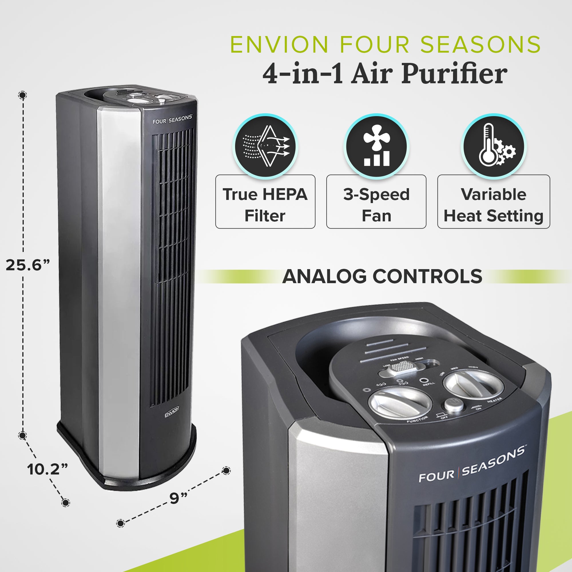 Envion 4 Seasons Large Room 4 in 1 Air Purifier, Heater, Fan & Humidifier (Used)