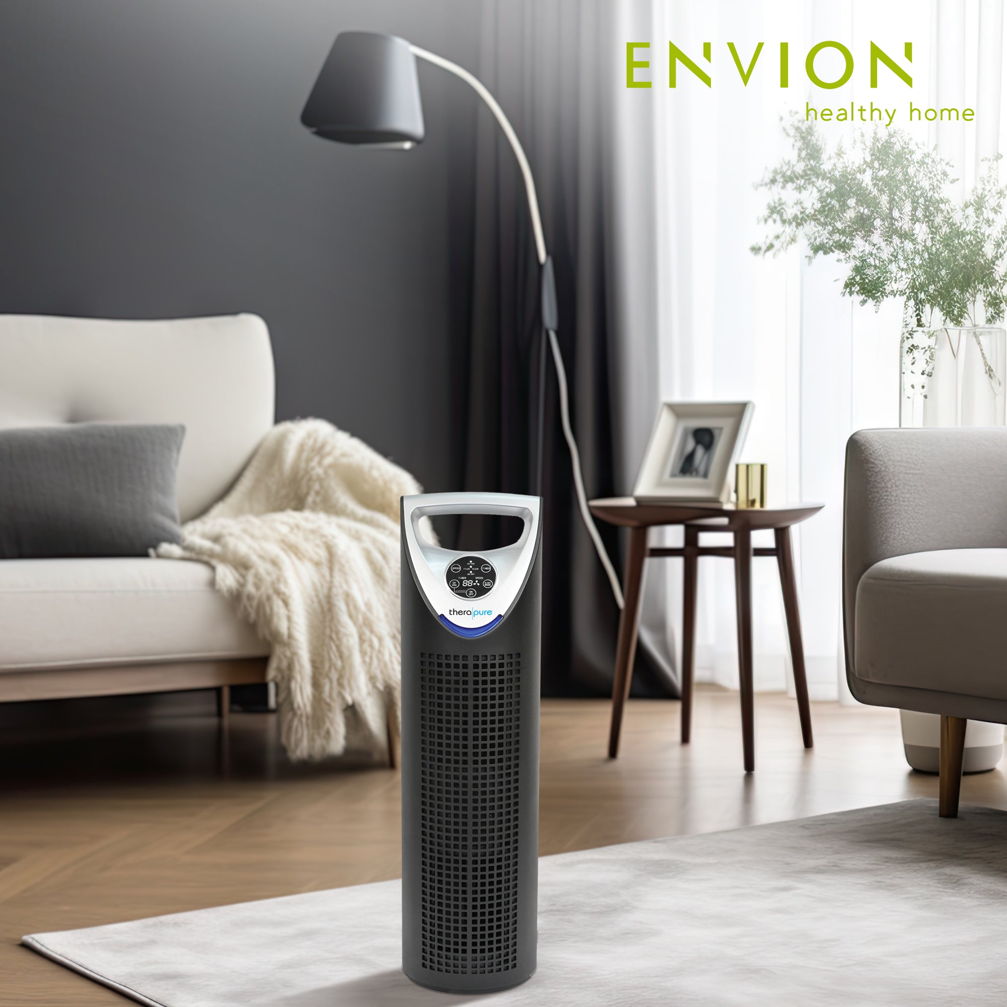 ENVION Therapure Large Room HEPA Air Purifier Tower w/ 3 Speeds (Open Box) - VMInnovations