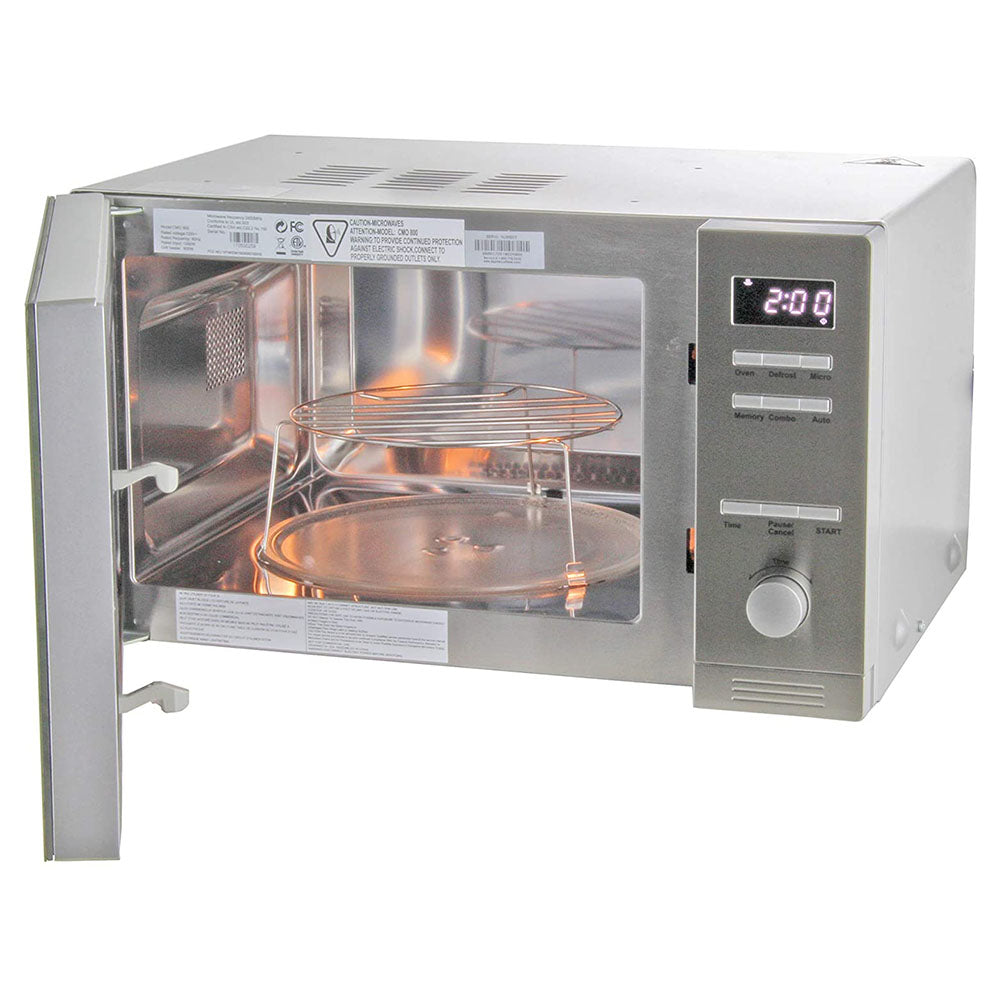 Equator 0.8 Cubic Foot Countertop Microwave and Oven Combo, Stainless Steel - VMInnovations