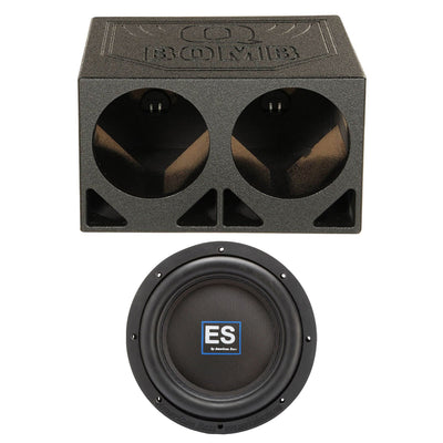 American Bass ES 1044 10 Inch 1000 Watt Subwoofer Speaker with Dual Enclosure