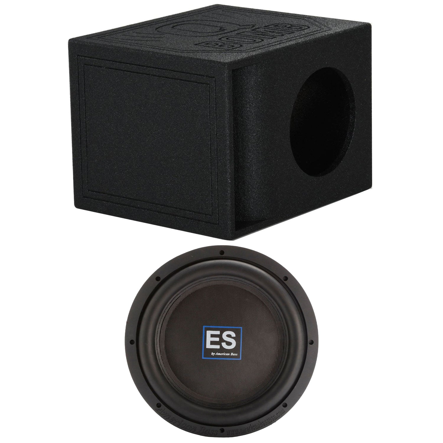 American Bass ES 1244 12 Inch 1500 Watt Subwoofer Speaker with Enclosure Box - VMInnovations