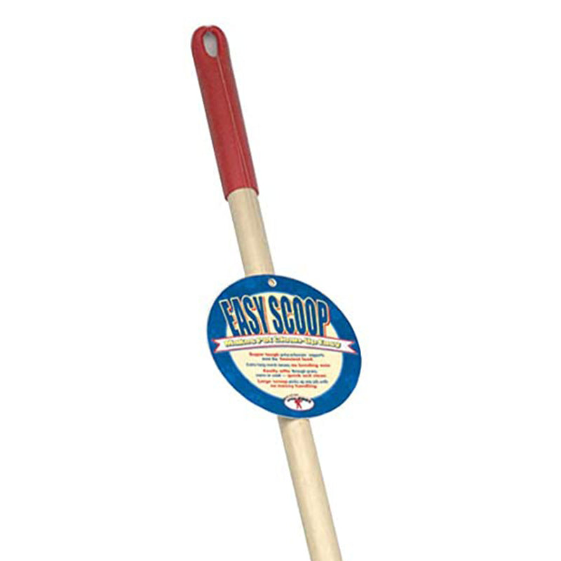 Little Giant Easy Scoop Pet Lodge Scooper for Dogs w/ Wooden Handle, Red (Used)