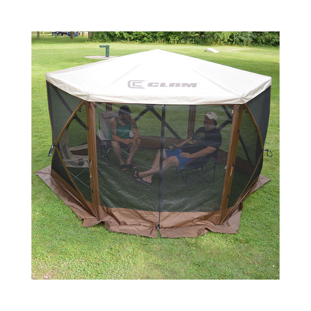 Clam Quick Set Escape Sky Screen Portable Gazebo, Wind and Sun Panels, Rain Fly