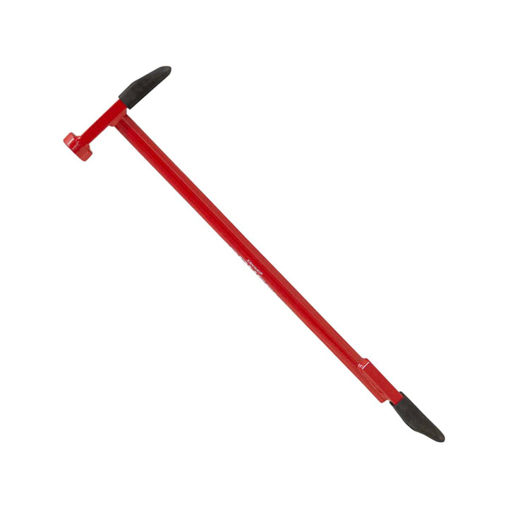 Eskimo 19 Inch Lightweight Multiple Action Chipper Head Ice Fishing Chisel, Red