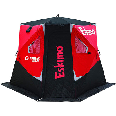 Eskimo Outbreak 250XD 3 Person Insulated Popup Ice Fishing Tent (Open Box)