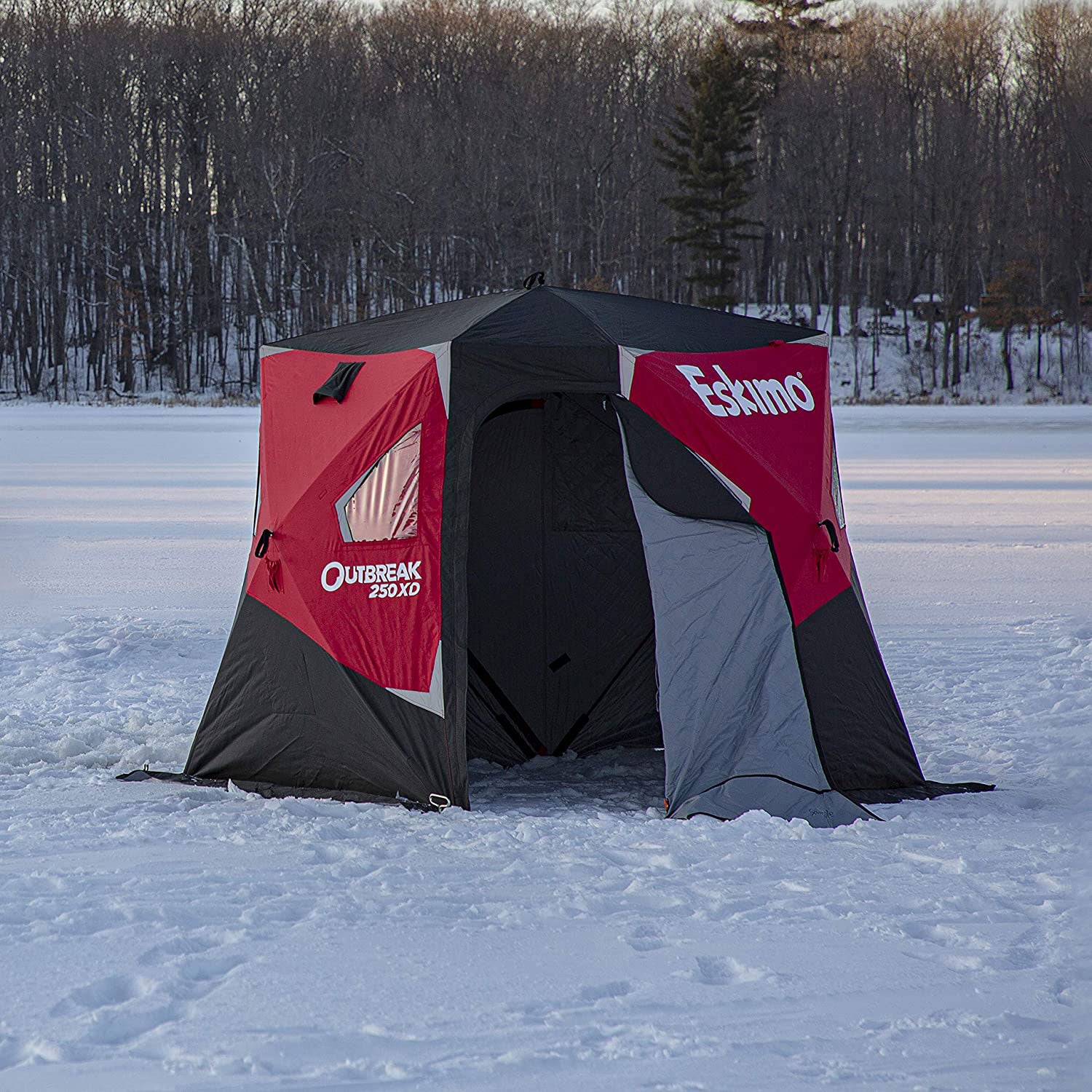 Eskimo Outbreak 250XD 3 Person Portable Insulated Popup Ice Fishing Tent Shelter (Refurbished)