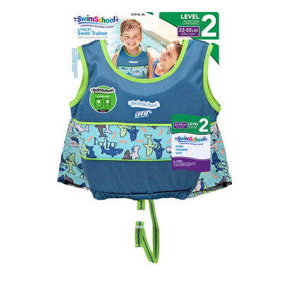 Aqua Leisure 4 to 6 Years  Swim Trainer, Medium/Large, Aqua/Shark (Open Box)