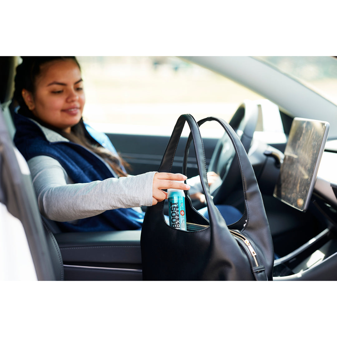 Boost Oxygen 3 Liter Pocket Sized Canned Oxygen Bottles w/Mouthpieces, 4 Flavors - VMInnovations